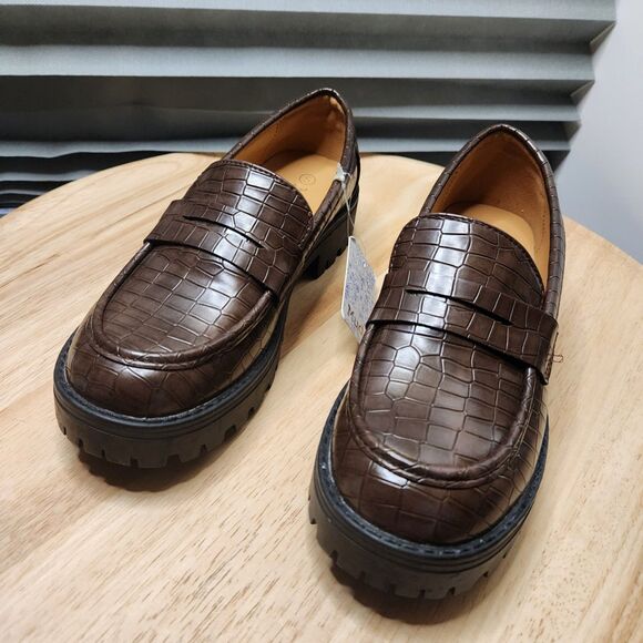 Mudd Girls Slip-On Loafer Shoes – Brown, Size 5, Unworn - Picture 9 of 11